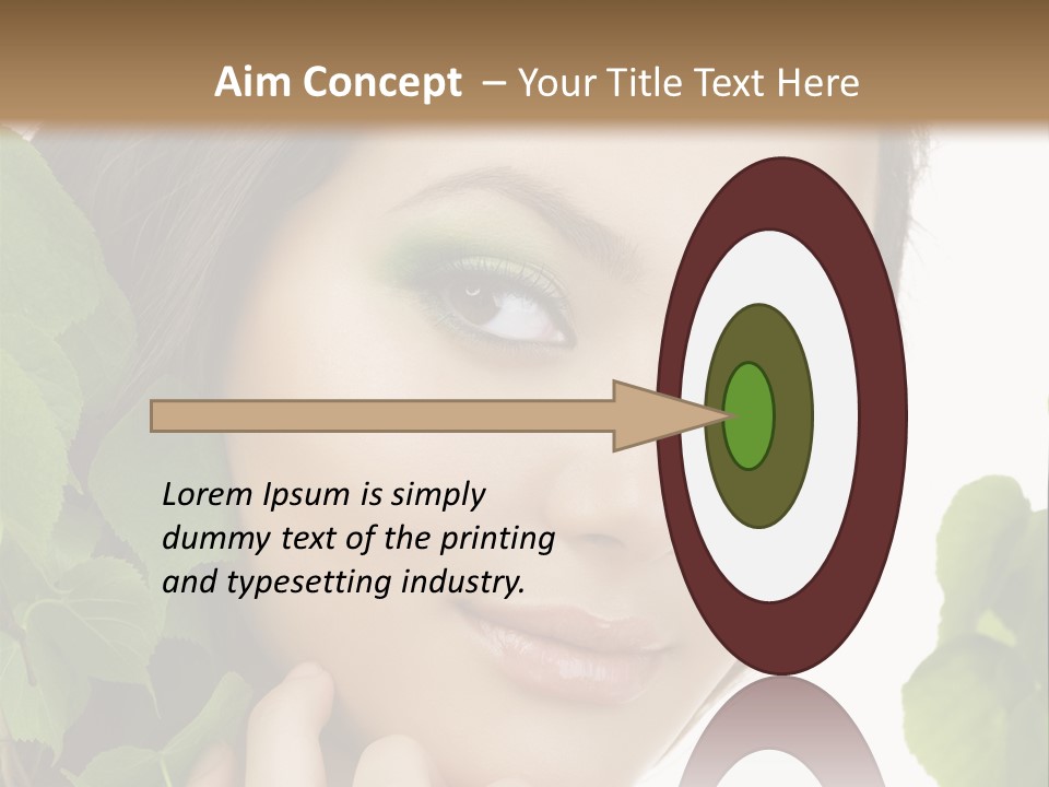 Make Up Fashion Tree PowerPoint Template