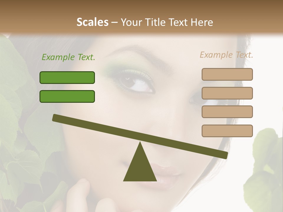 Make Up Fashion Tree PowerPoint Template