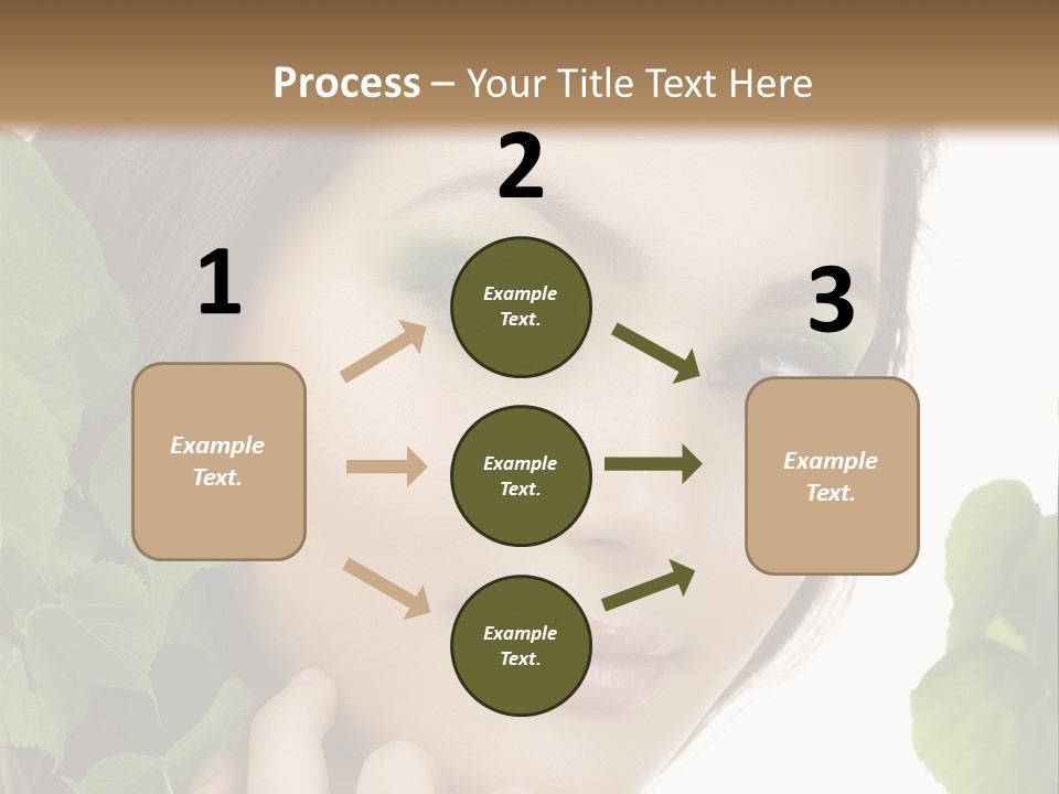 Make Up Fashion Tree PowerPoint Template