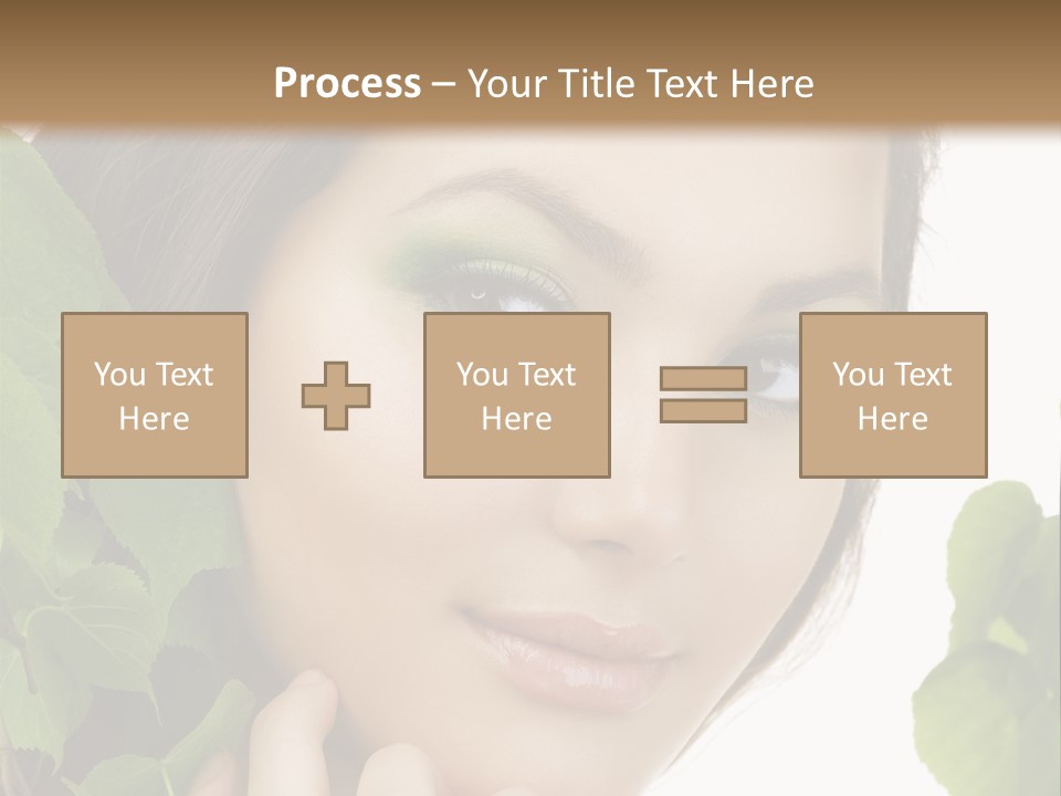 Make Up Fashion Tree PowerPoint Template