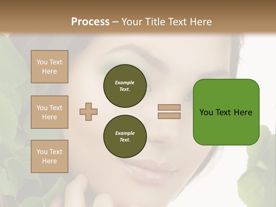Make Up Fashion Tree PowerPoint Template