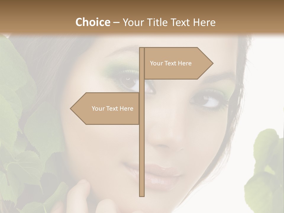 Make Up Fashion Tree PowerPoint Template