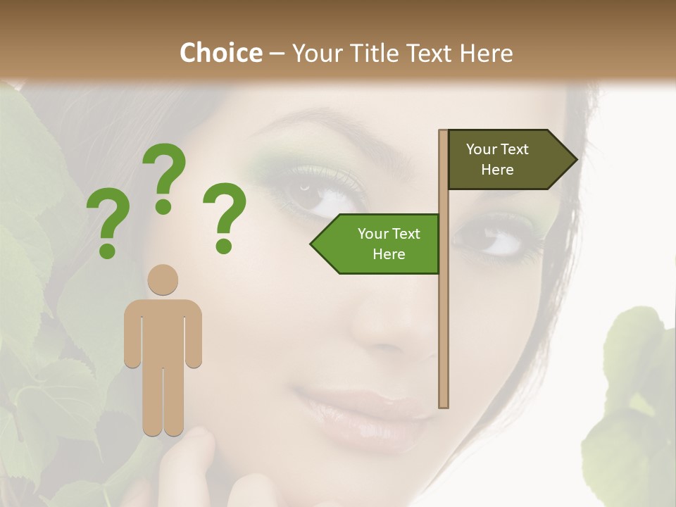 Make Up Fashion Tree PowerPoint Template