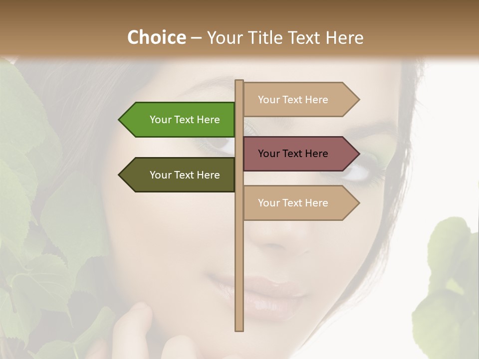 Make Up Fashion Tree PowerPoint Template