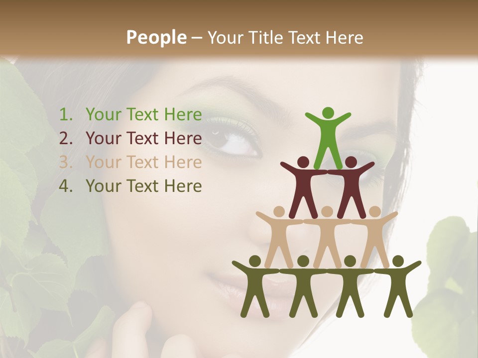 Make Up Fashion Tree PowerPoint Template