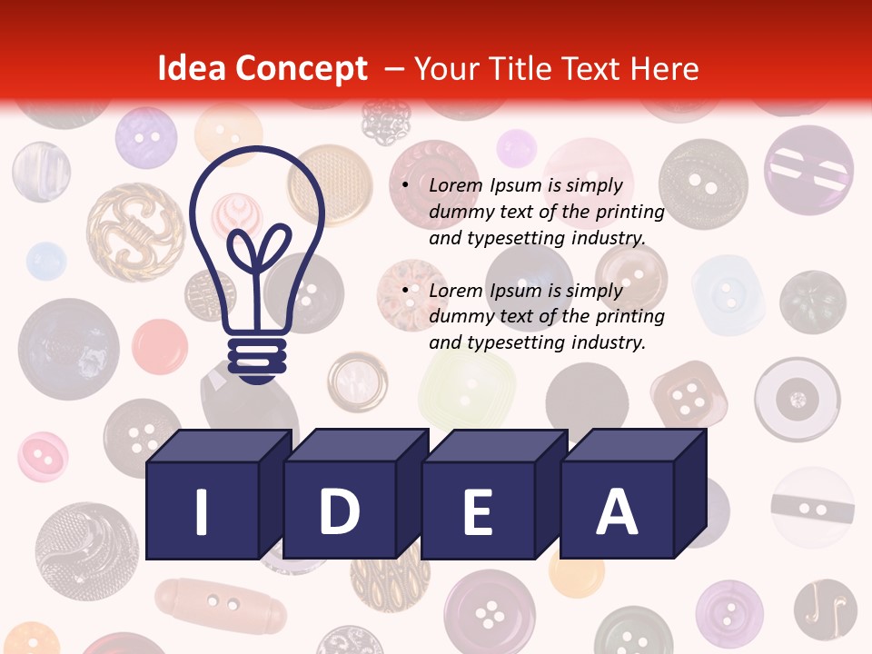 Handicraft Texture Mixed PowerPoint Template