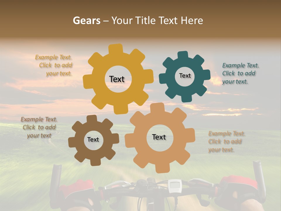 People Gloves Line PowerPoint Template