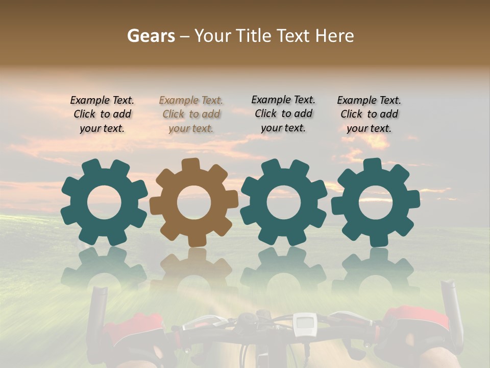 People Gloves Line PowerPoint Template