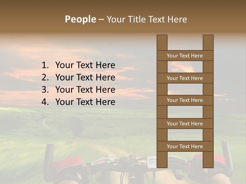 People Gloves Line PowerPoint Template