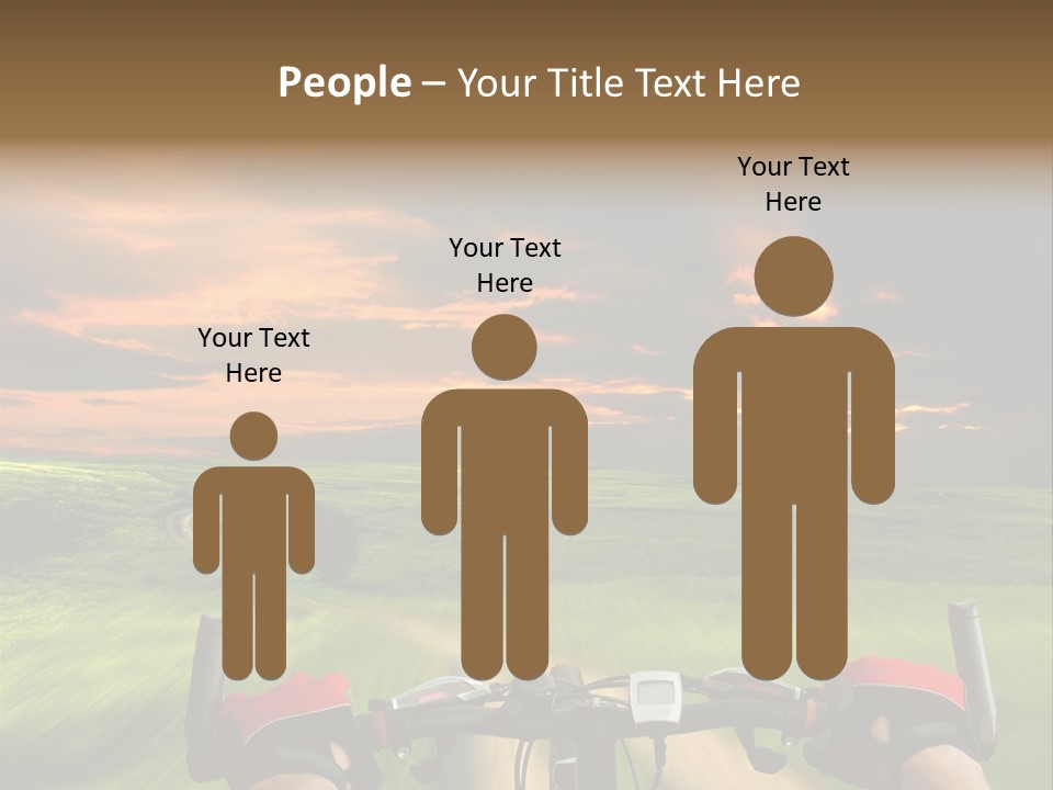 People Gloves Line PowerPoint Template