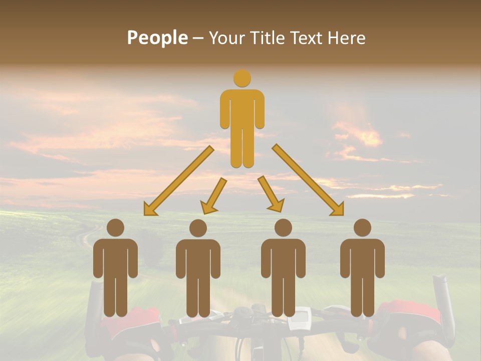 People Gloves Line PowerPoint Template