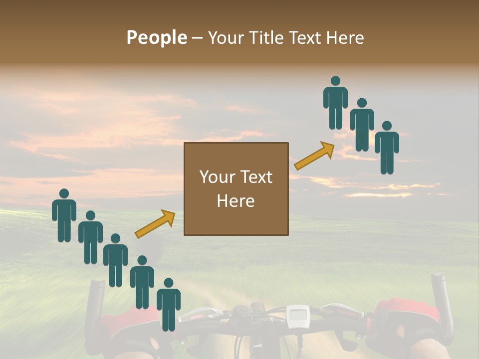 People Gloves Line PowerPoint Template