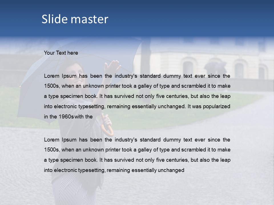 Footpath Fun Weather PowerPoint Template