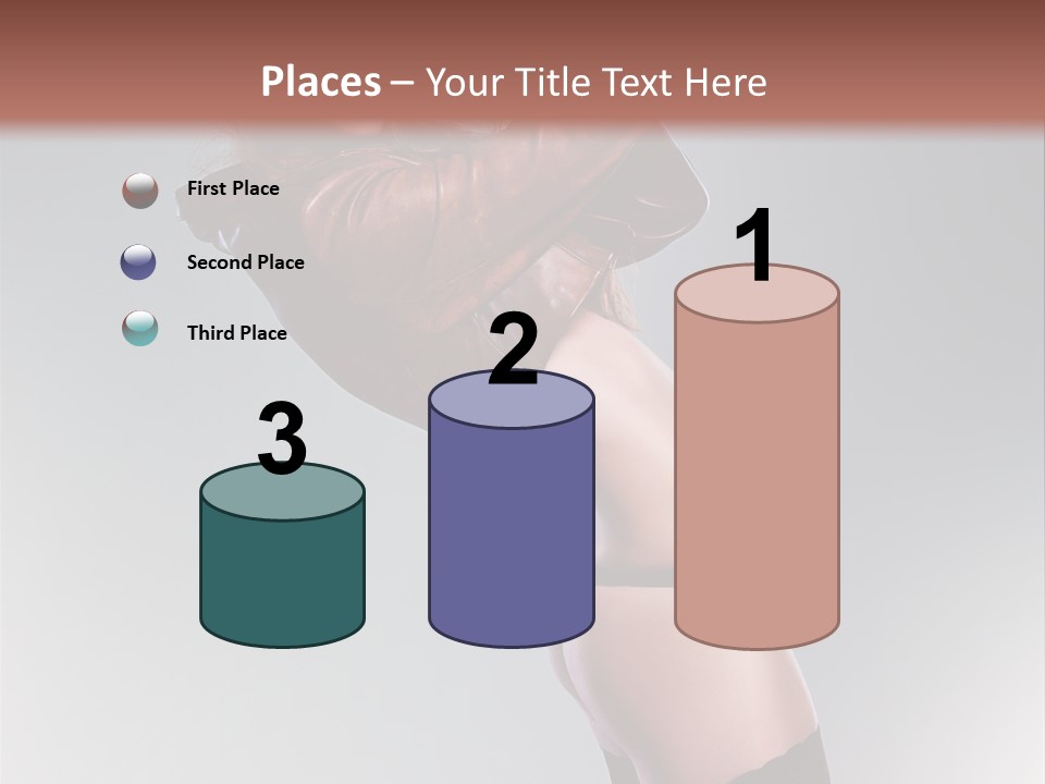 Stockings Model Topless PowerPoint Template