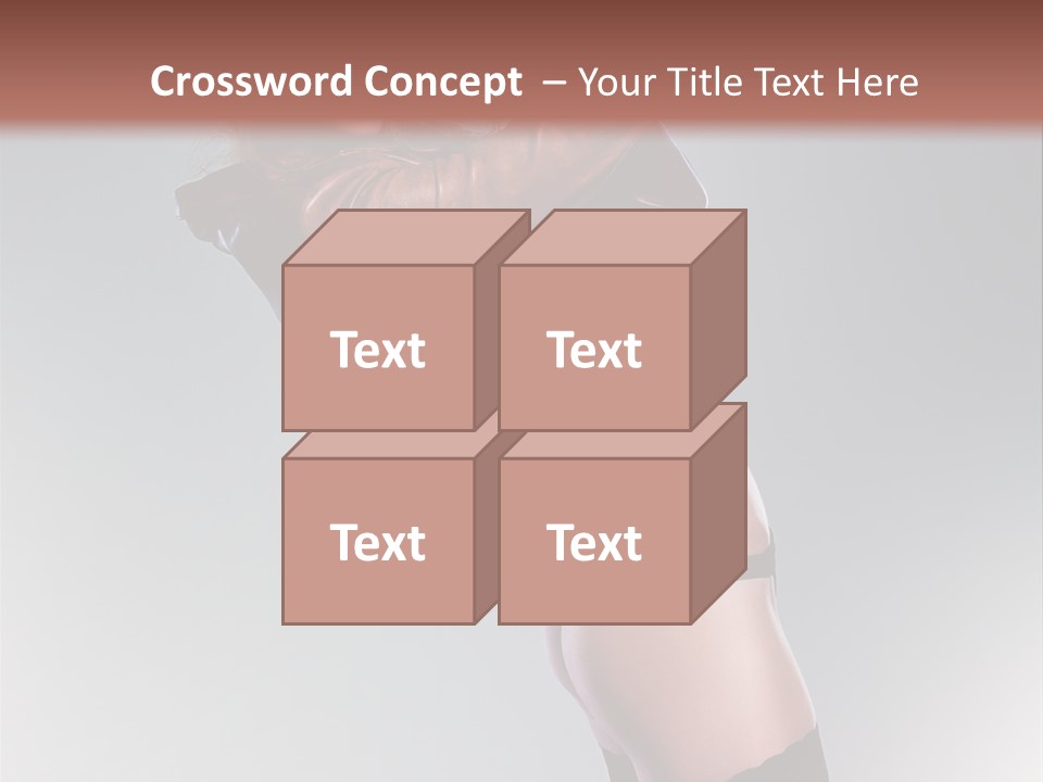 Stockings Model Topless PowerPoint Template
