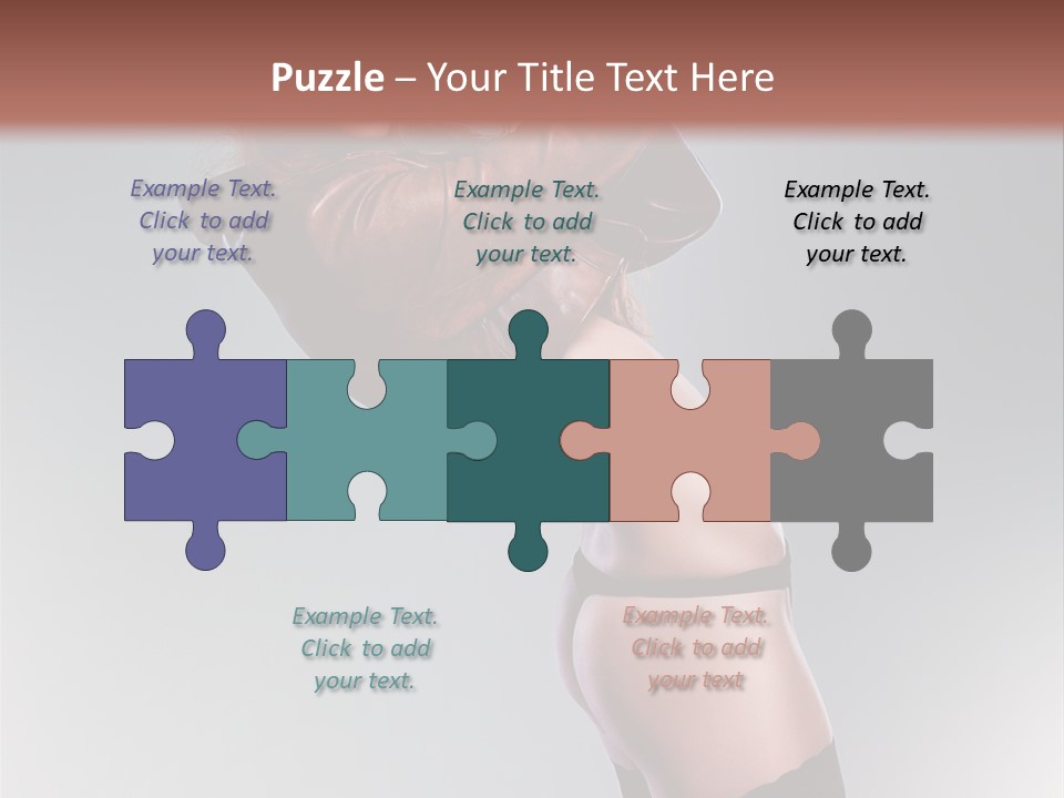 Stockings Model Topless PowerPoint Template