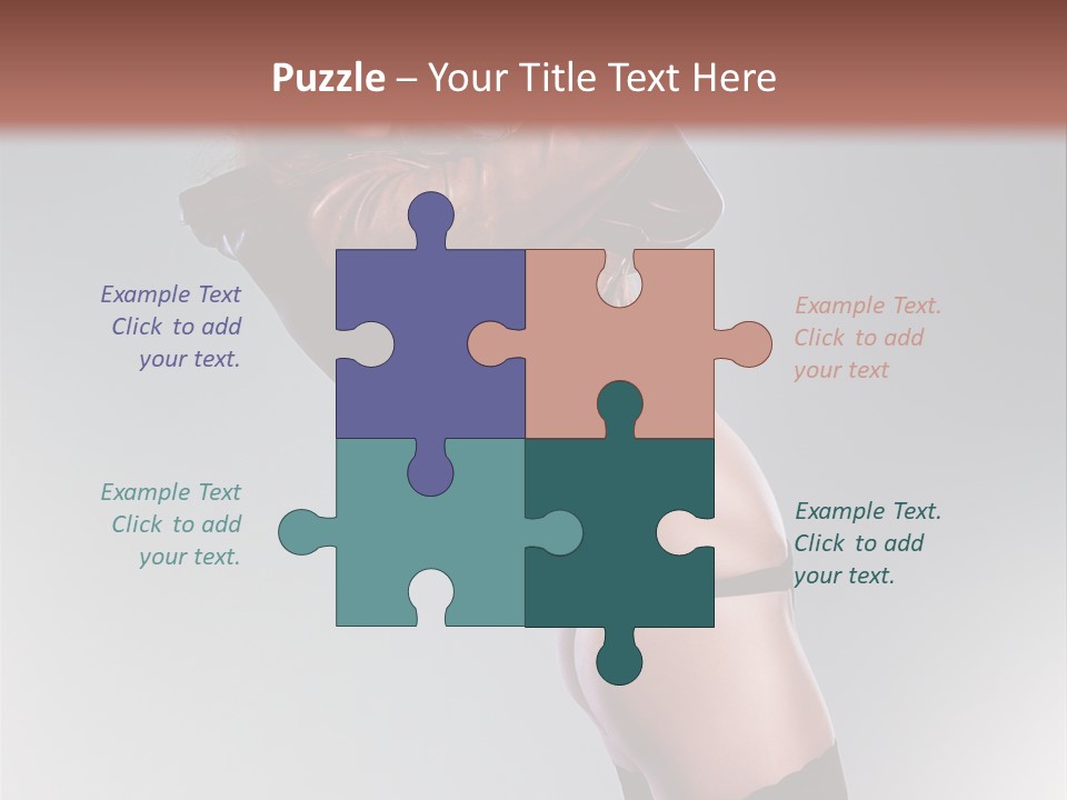 Stockings Model Topless PowerPoint Template