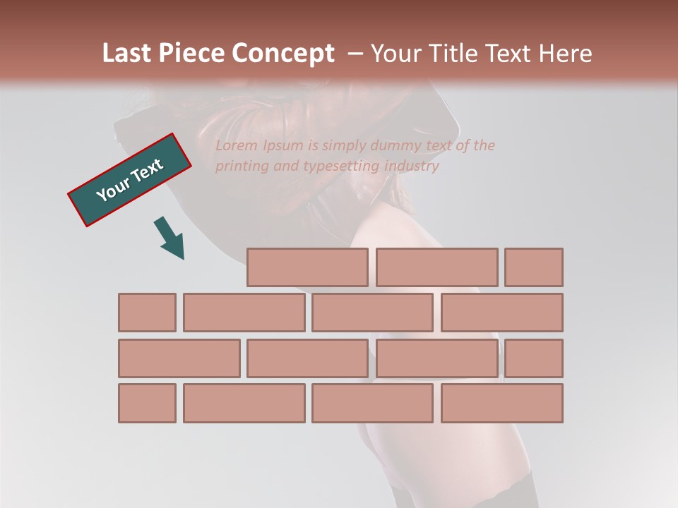 Stockings Model Topless PowerPoint Template