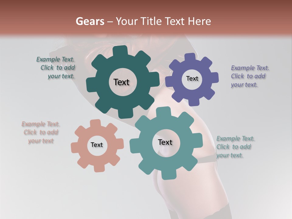 Stockings Model Topless PowerPoint Template