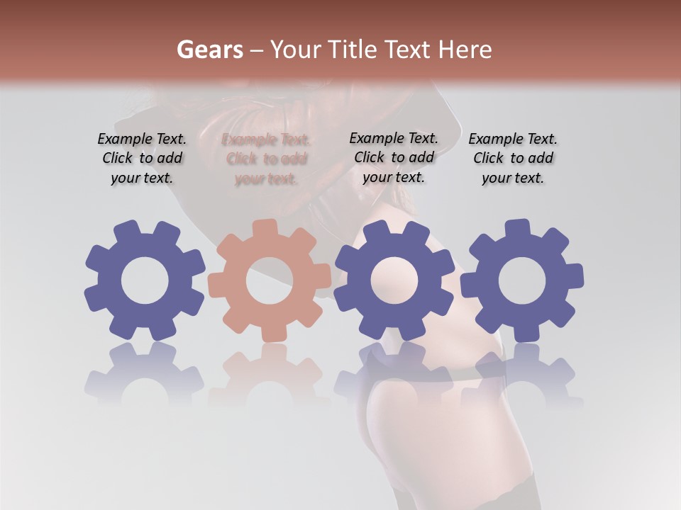 Stockings Model Topless PowerPoint Template