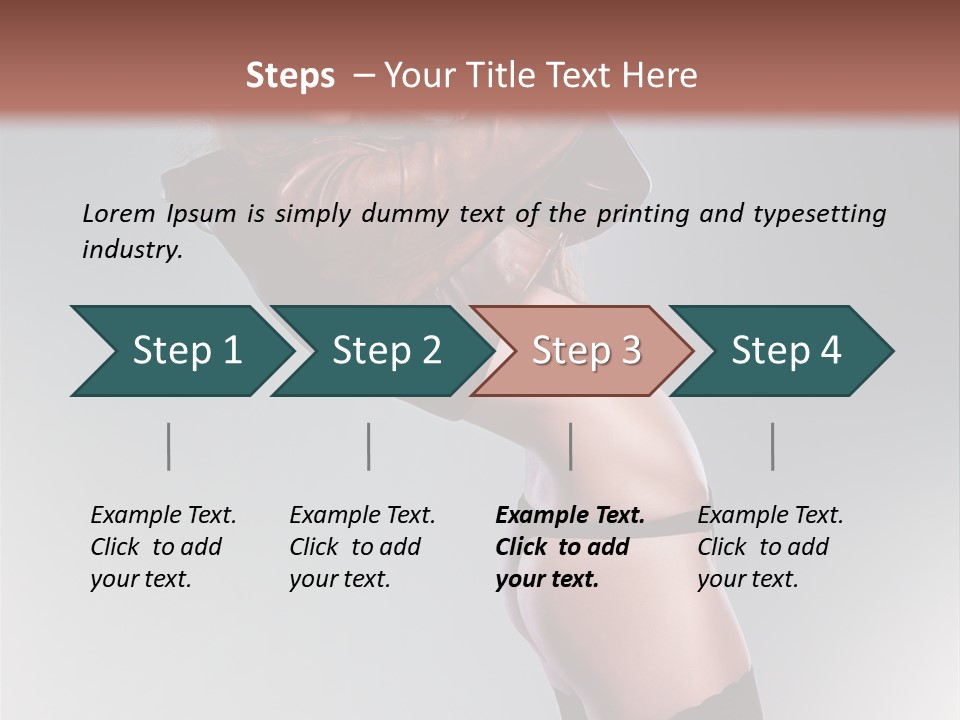 Stockings Model Topless PowerPoint Template