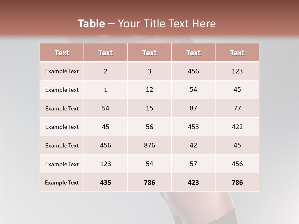 Stockings Model Topless PowerPoint Template