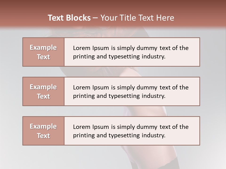 Stockings Model Topless PowerPoint Template