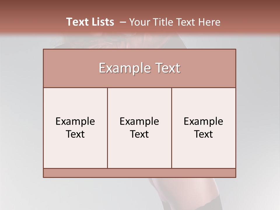 Stockings Model Topless PowerPoint Template