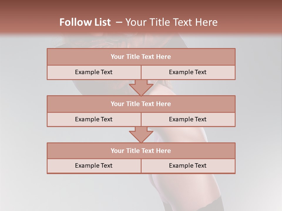 Stockings Model Topless PowerPoint Template