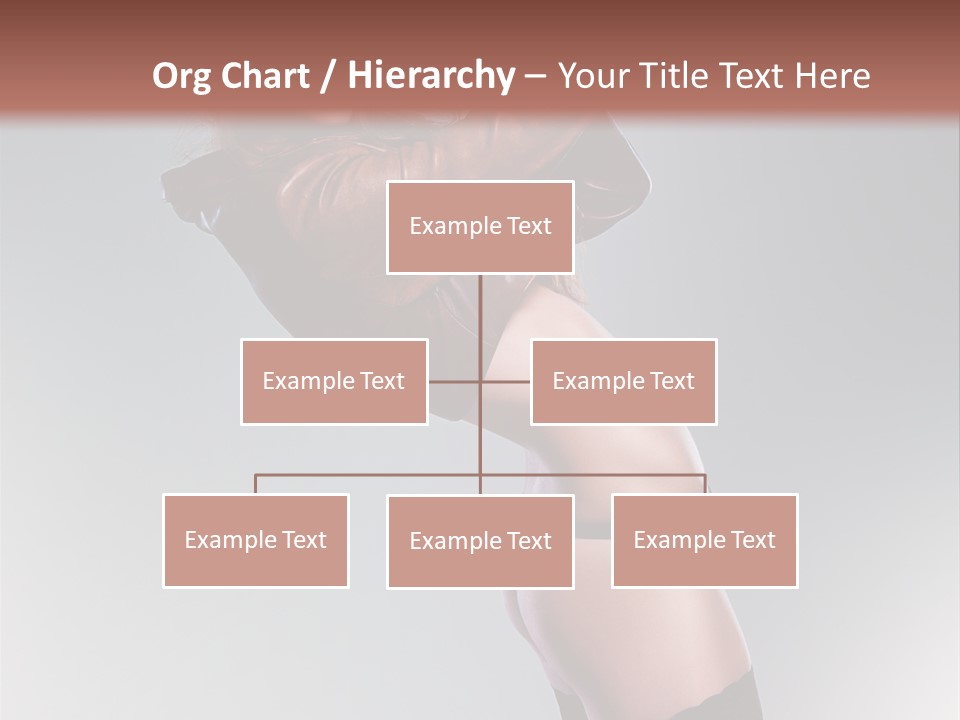 Stockings Model Topless PowerPoint Template