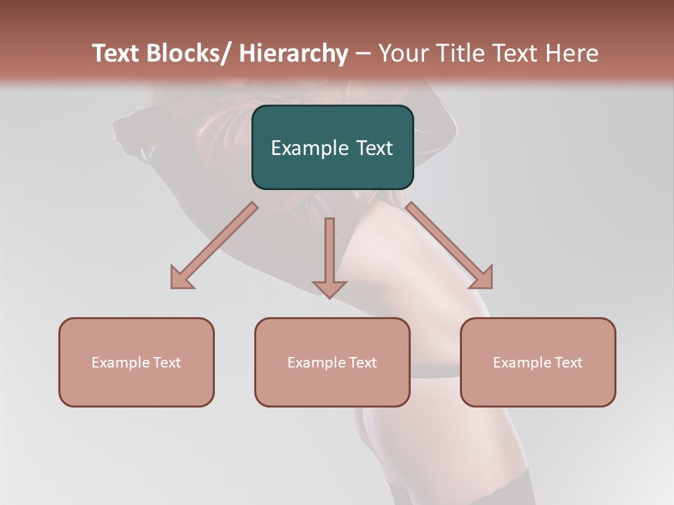 Stockings Model Topless PowerPoint Template