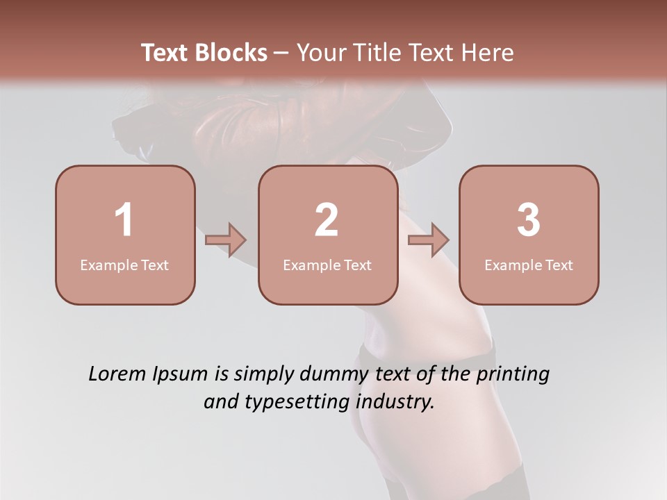 Stockings Model Topless PowerPoint Template