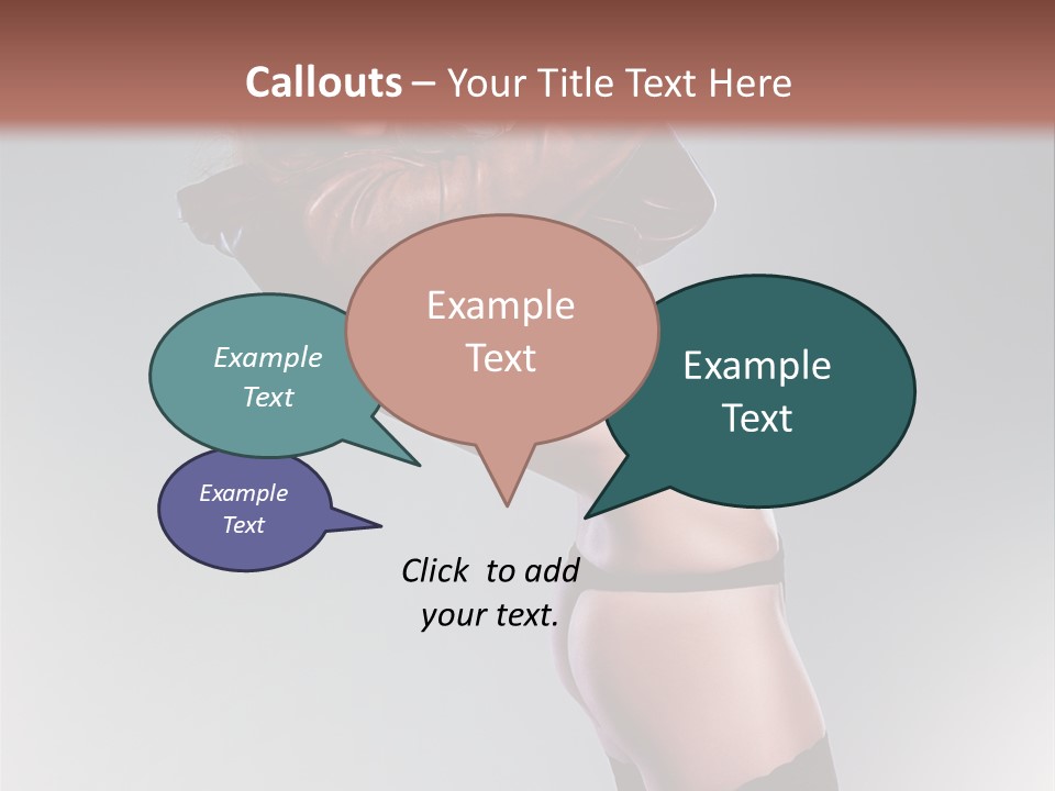 Stockings Model Topless PowerPoint Template