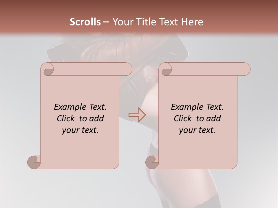 Stockings Model Topless PowerPoint Template