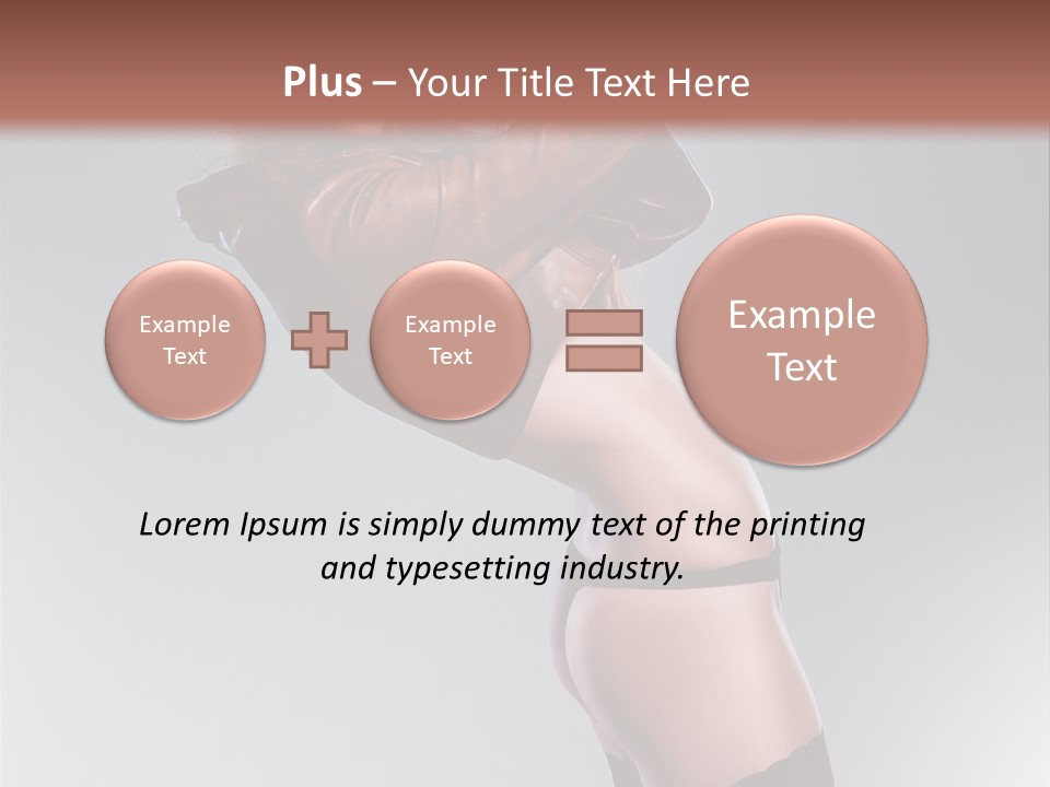Stockings Model Topless PowerPoint Template
