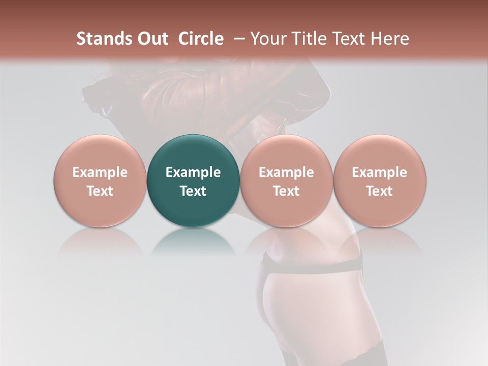 Stockings Model Topless PowerPoint Template