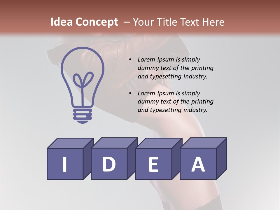 Stockings Model Topless PowerPoint Template