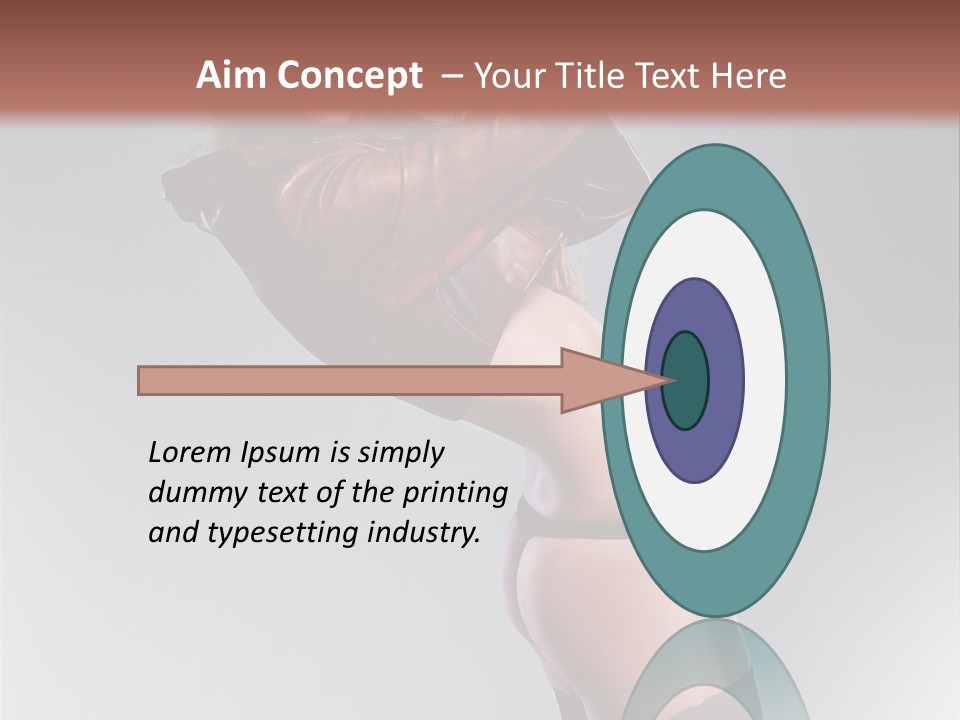 Stockings Model Topless PowerPoint Template