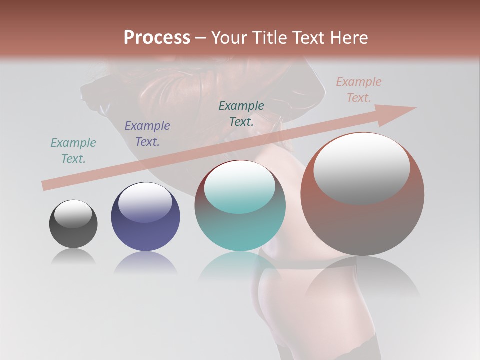 Stockings Model Topless PowerPoint Template