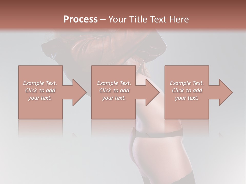 Stockings Model Topless PowerPoint Template