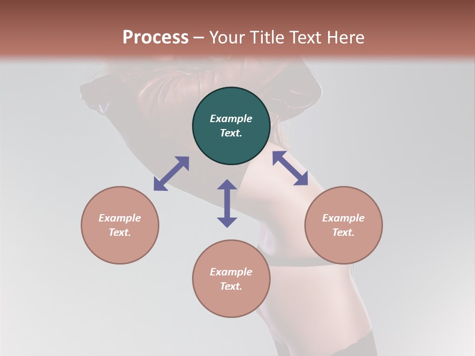 Stockings Model Topless PowerPoint Template