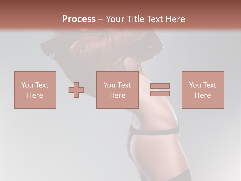 Stockings Model Topless PowerPoint Template