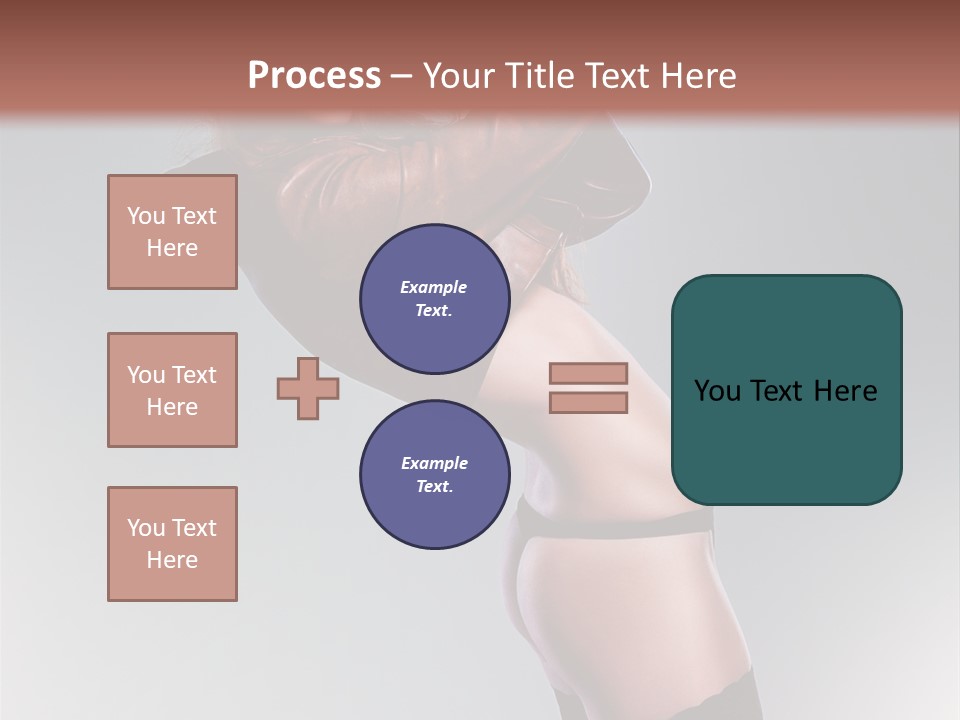 Stockings Model Topless PowerPoint Template