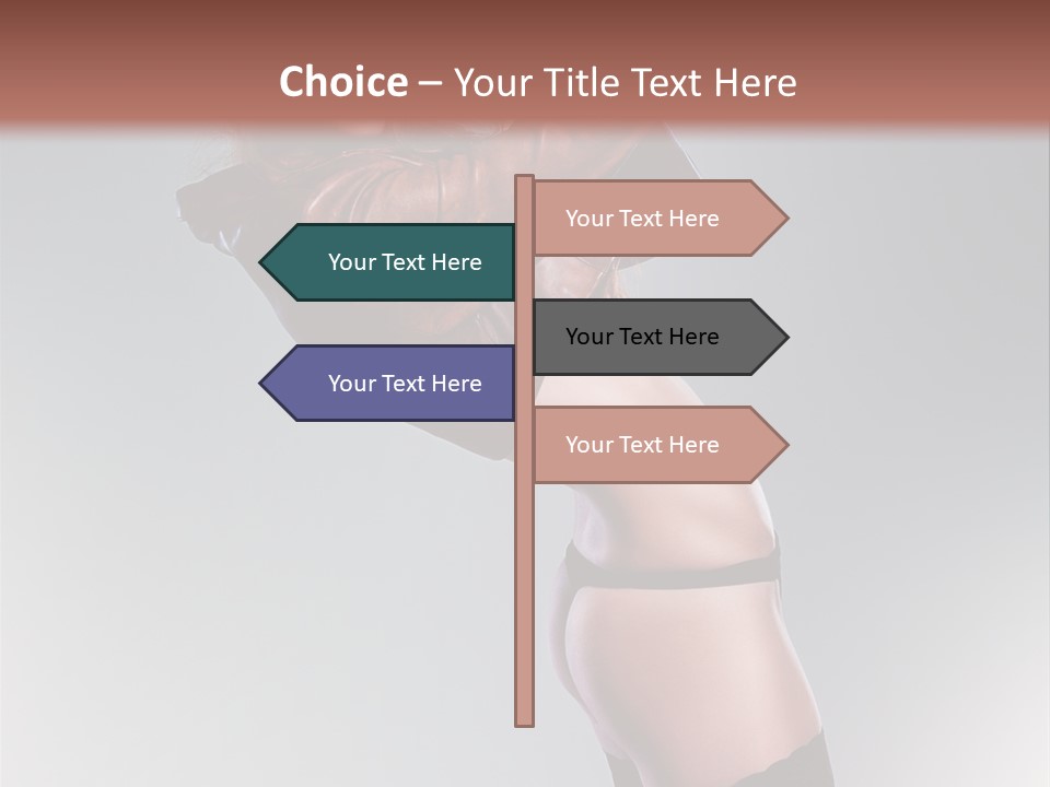 Stockings Model Topless PowerPoint Template