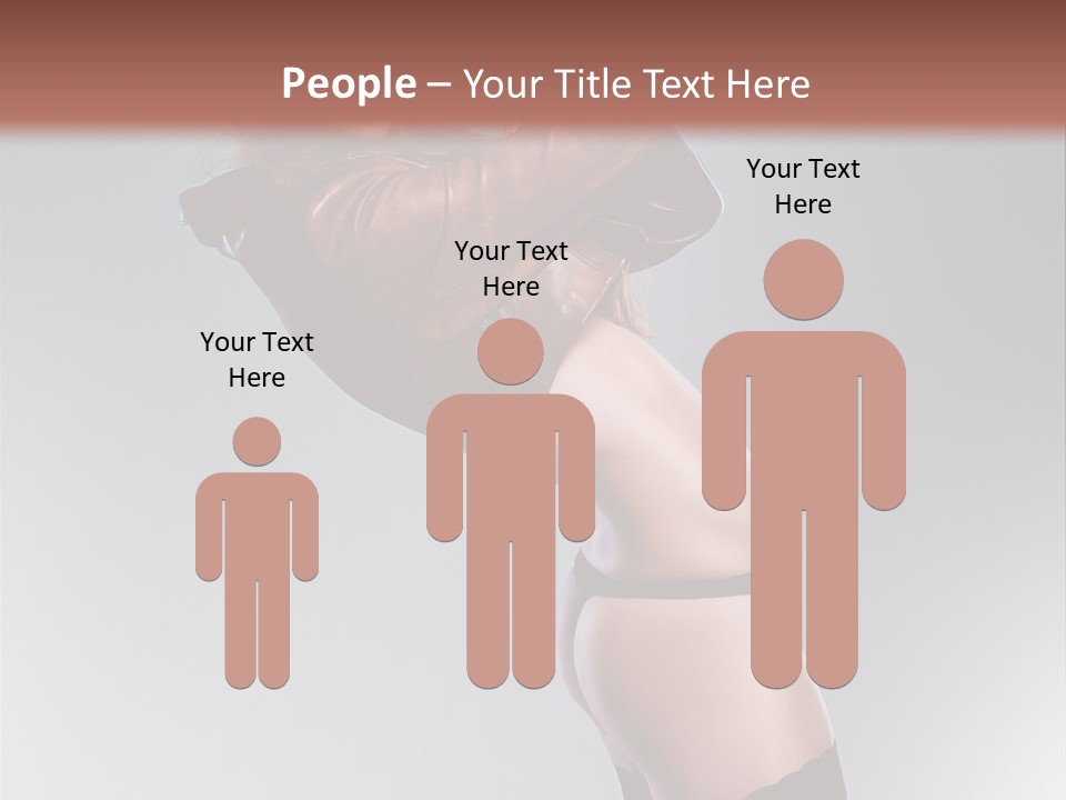 Stockings Model Topless PowerPoint Template