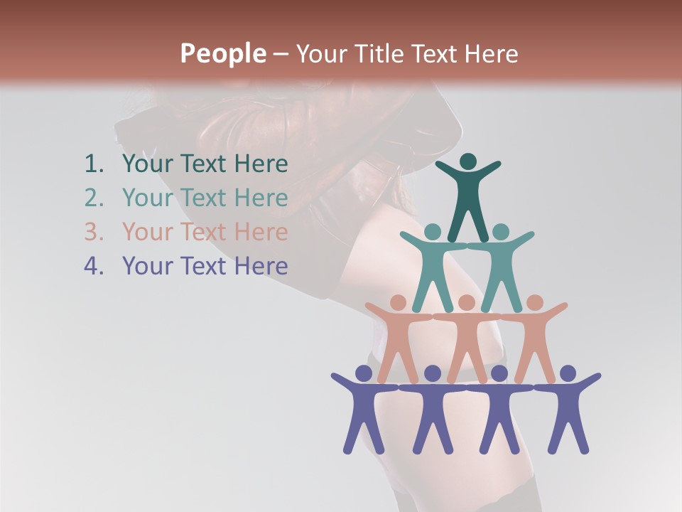 Stockings Model Topless PowerPoint Template