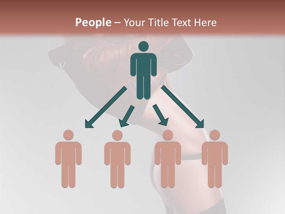 Stockings Model Topless PowerPoint Template