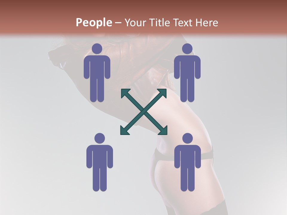 Stockings Model Topless PowerPoint Template