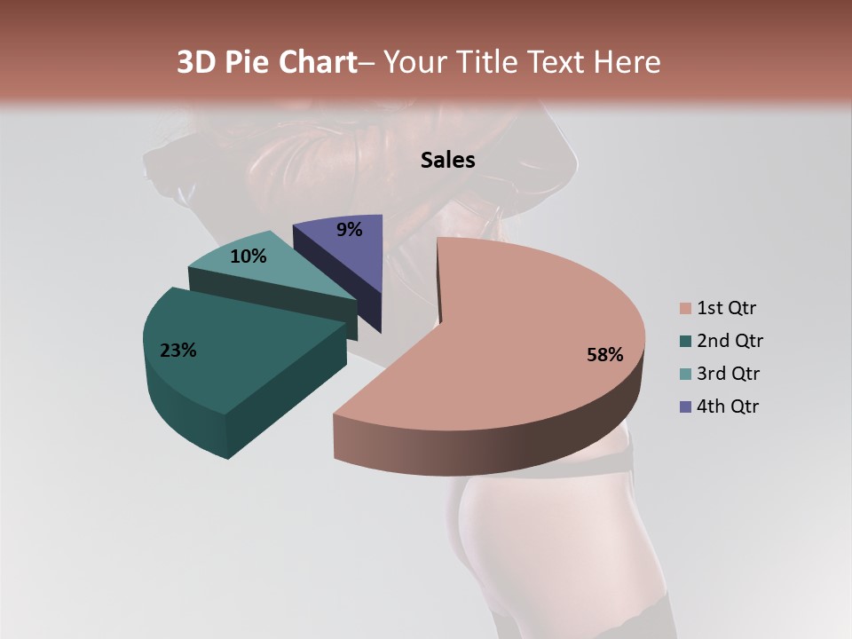 Stockings Model Topless PowerPoint Template