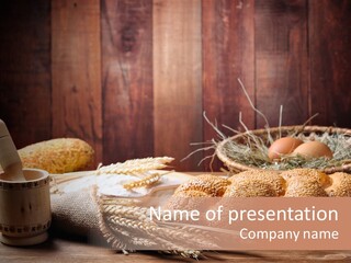 Rye Corn Piece PowerPoint Template